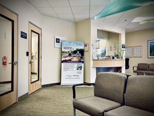 Front office lobby and waiting area