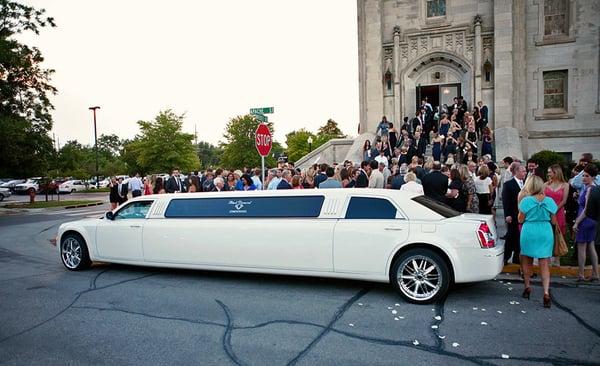 The White Chrysler 300 at a Wedding