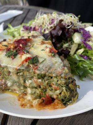 Spinach quiche