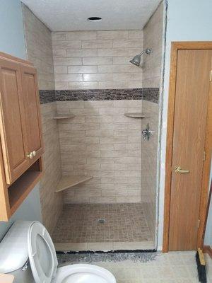 New shower