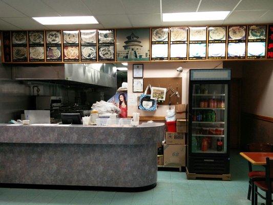 restaurant and ordering counter