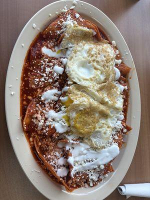 Red Chilaquiles. So good!!