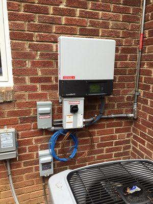 Inverter on a solar install we did