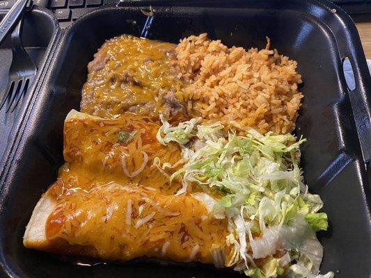 Chicken Enchilada meal