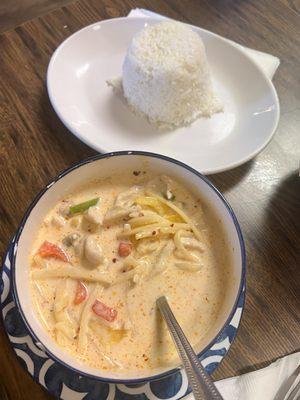 Red curry chicken