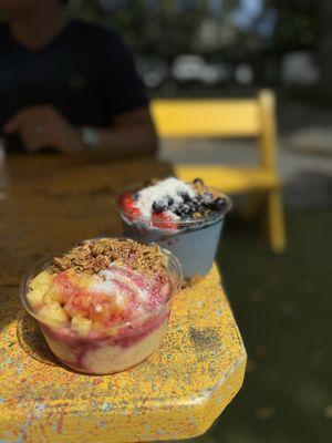 Tropical Bowl and Blue Dream Bowl