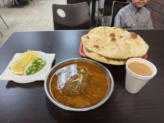 Beef Nihari and Naan