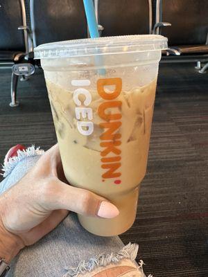 Large iced coffee with French vanilla (6/9/2024)