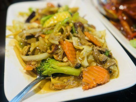 Duck Mixed Vegetables with oyster sauce (just ok)