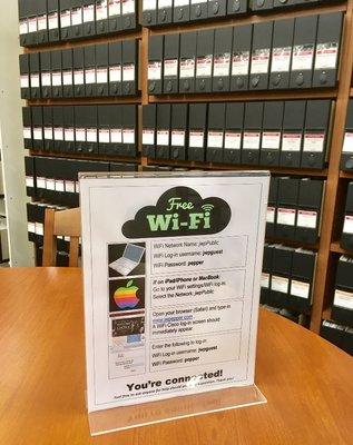 Free WiFi in-store.