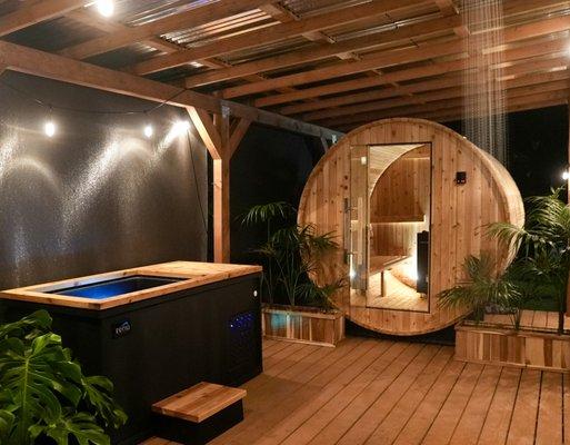 Contrast Therapy - Traditional Sauna + cold plunge/ ice bath