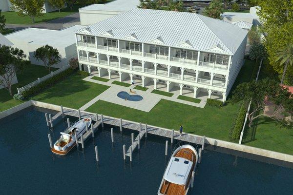 Aqualina waterfront town homes in Treasure Island, FL