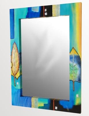 Handpainted Lacquer Mirror