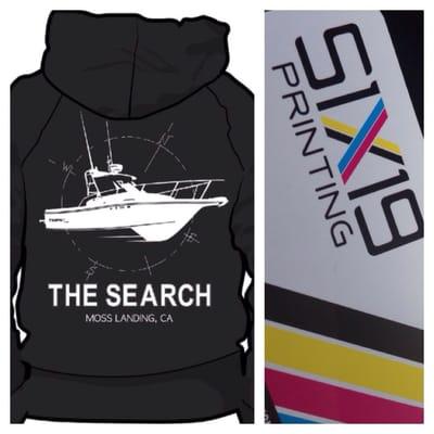 Just ordered some new swag for our boat..."THE SEARCH" Thanks again Six19!!