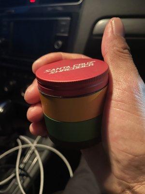 Matte Rasta colored grinder from Santa Cruz !