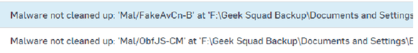 GeekSquad backed up MALWARE. LMAO