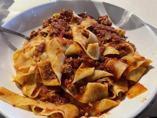 Papardelle bolognese