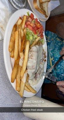 Chicken fried steak plate!