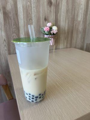 Oolong Milk Tea with boba