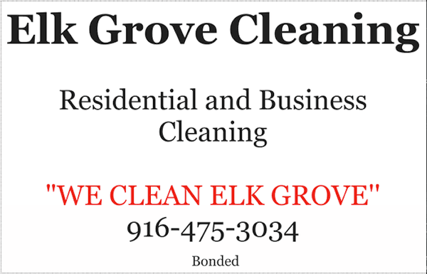 Elk Grove Cleaning is a licensed and bonded cleaning company. See us on the web or our Facebook page