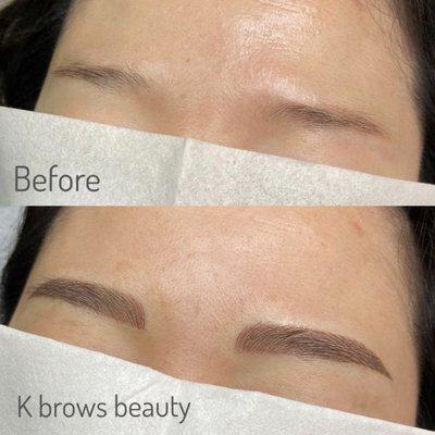 Combo-Microblading + shading