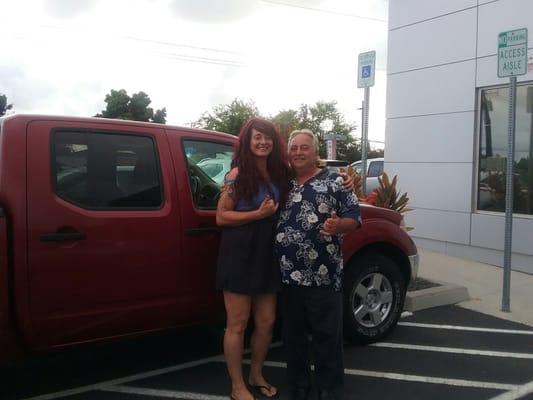 Me, my new truck, and Salesman extraordinaire Leonard Jose