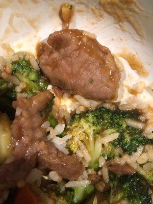 "Beef" with broccoli