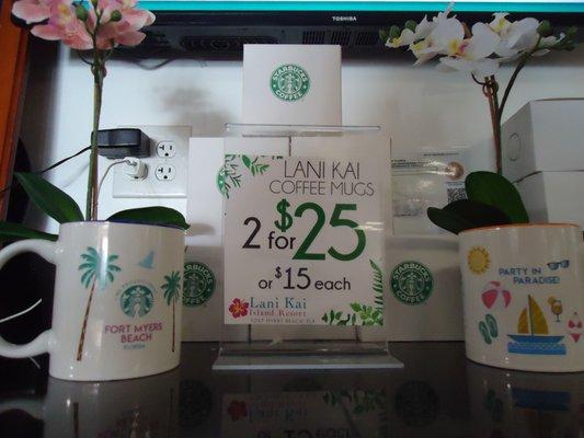 Casablanca Cafe/ Starbucks Mugs  2 for $25  or  1 for $15
 
 psst..  you can get them on our website too  ;)