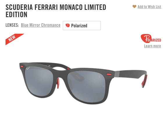 Scuderia Ferrari Monaco Limited Edition At Eye Contact Inspired by the stop-at-nothing attitude of Formula 1 drivers, this M...