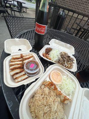 Chicken katsu & beef bulgogi