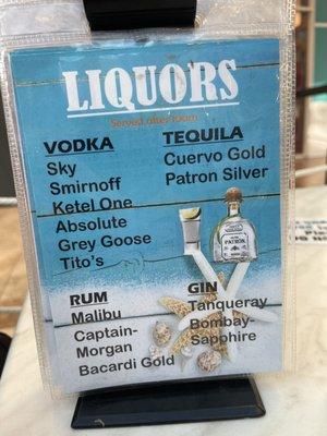 Liquors Selection