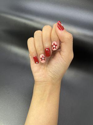 Cute short  nails art