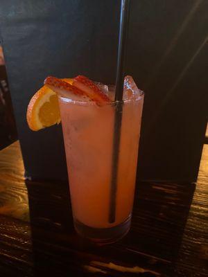 Pretty in pink cocktail