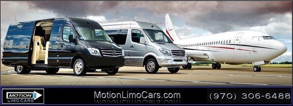 Call: (970) 306-6488 MotionLimoCars.com  Miami MIA South Beach Airport Limousine Transportation Car BUS Van SUV Service Party Bus FL