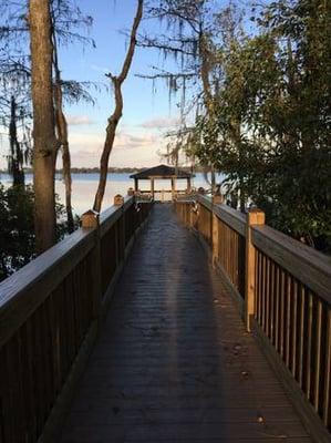 Observation Dock that leads out to Lake Whippoorwill.