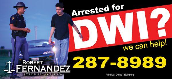 Arrested for DWI? Experienced DWI Defense Lawyer