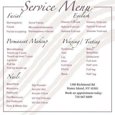 Service Menu