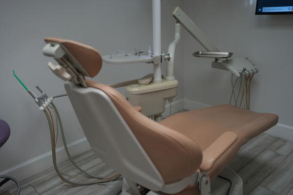 Dental chair at Atlantic Dental Group.