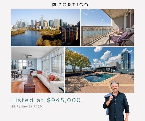 Seller represented. Rainey St condo listed at $945,000