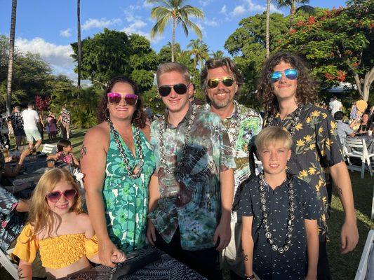 Family at the luau!