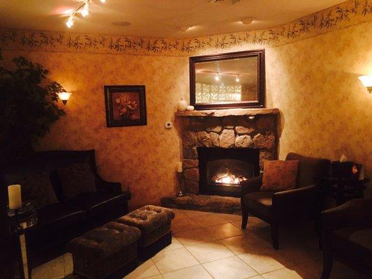 Somers Day Spa & Salon cozy relaxation room!