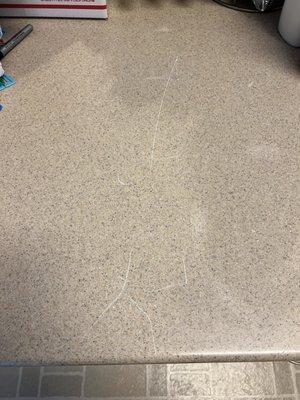 Scratches to countertops