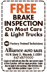 Free Brake Inspection On Most Cars & Light Trucks