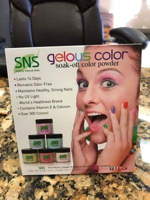 Love this new product for gel nails at Glamour Nails - No UV light and no acrylic material -looks and lasts like gel - Thank you Lana!