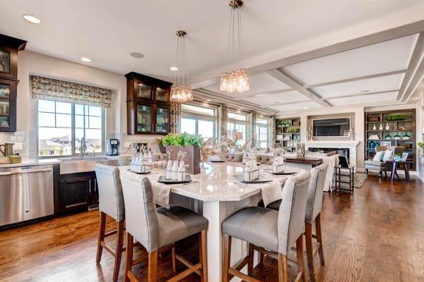 Kitchen and Livingroom in an Oakwood Homes model