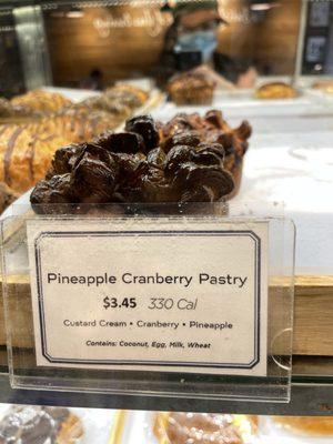 Pineapple Cranberry Pastry- was SO tasty!