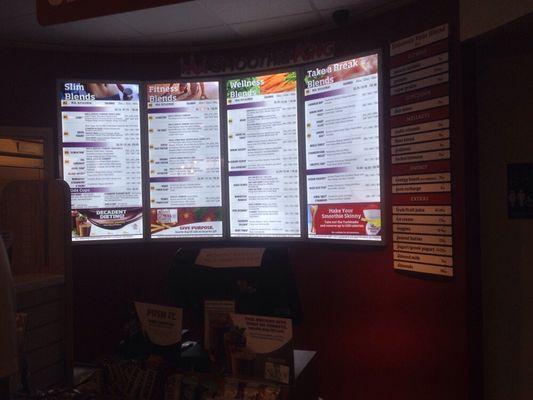 New menu