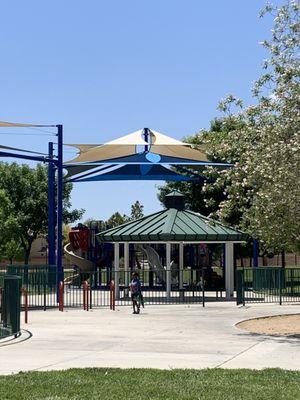 Seating area in children play area