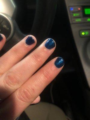 Love the Peacock Plume shellac color!!