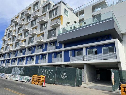 We ground stained and sealed all the rooms on the ground level of this apartment building. We will be starting on the lobby and tie it in.